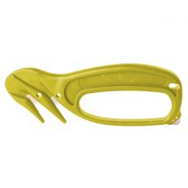 Detectable Safety Knives with Enclosed Blades and Tape Cutter SK107 (Pack of 5) - Yellow